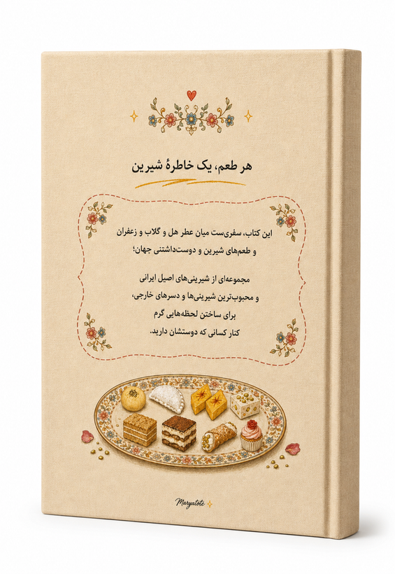 کتاب شیرینی های دلنشین | مجموعه شیرینی های اصیل ایرانی و معروف خارجی